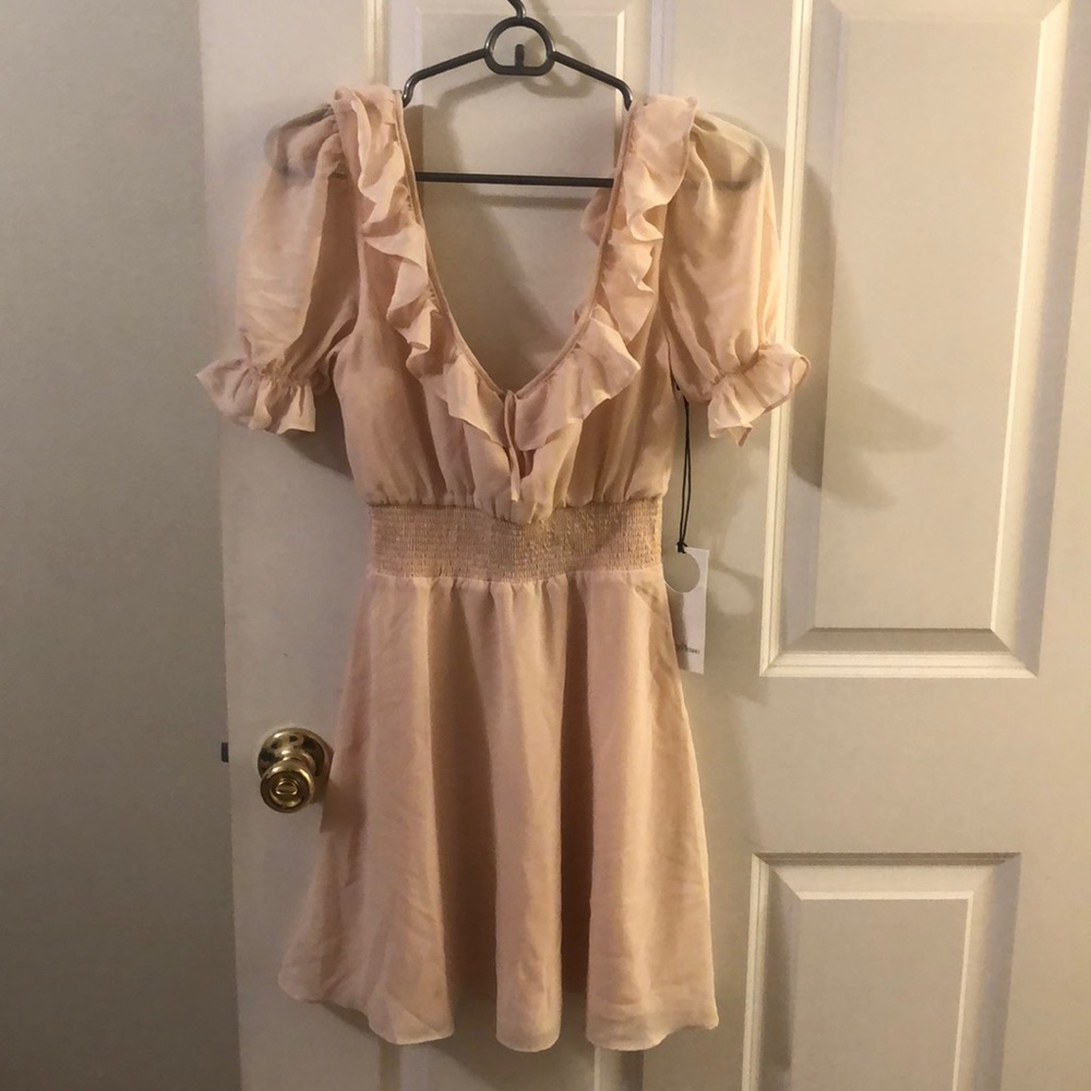 off white boho dress size small